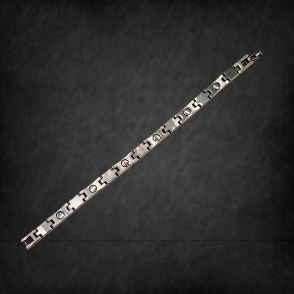 SABONA Silver And Gold Magnetic Link Bracelet - Picture 5 of 6